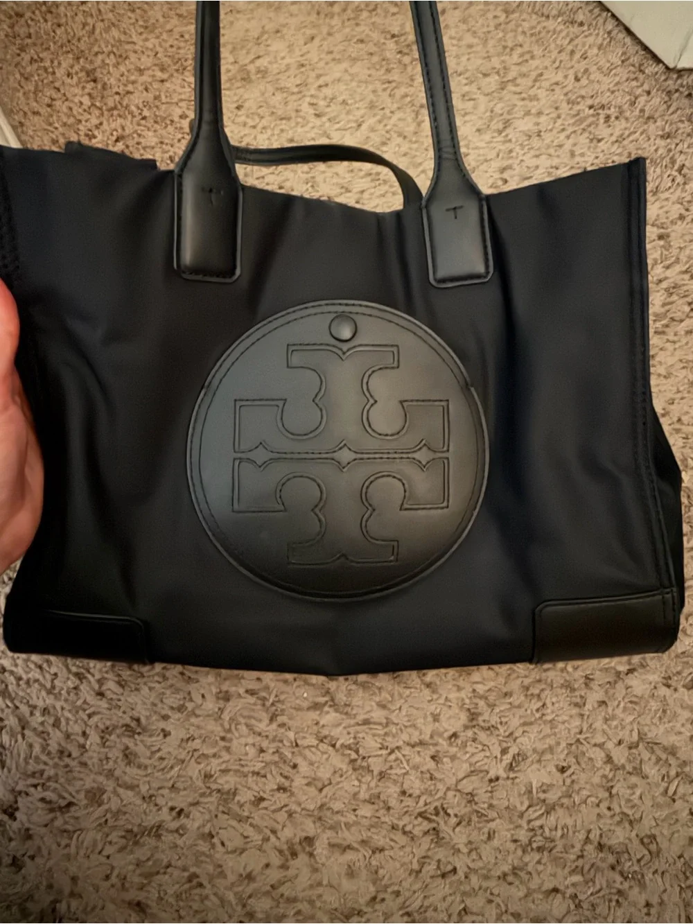 Tory Burch Small Ella Tote Bag- Black